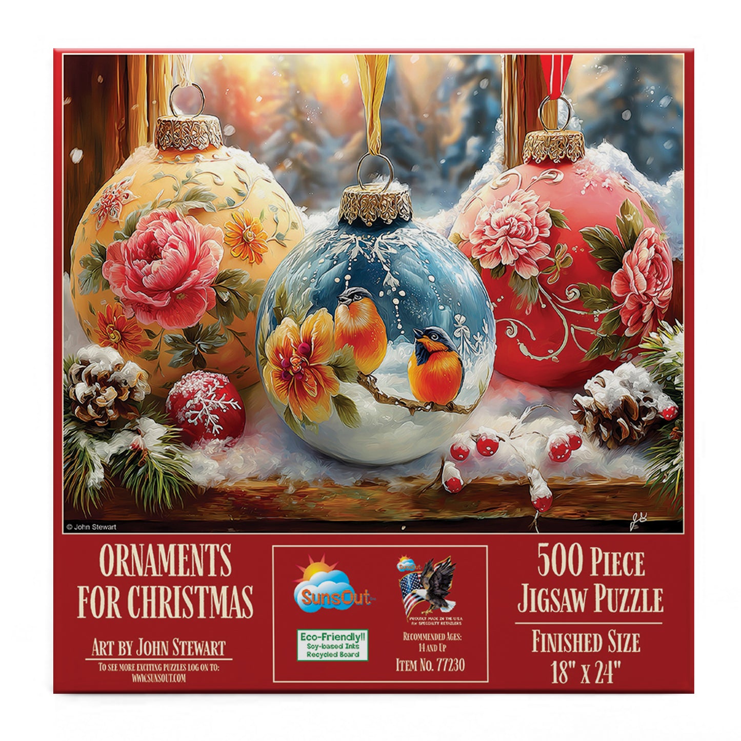 Ornaments for Christmas 500 pc  Jigsaw Puzzle 77230