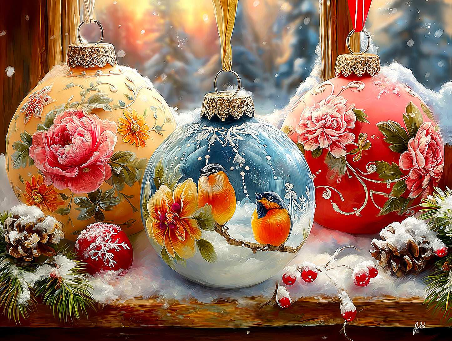 Ornaments for Christmas 500 pc  Jigsaw Puzzle 77230