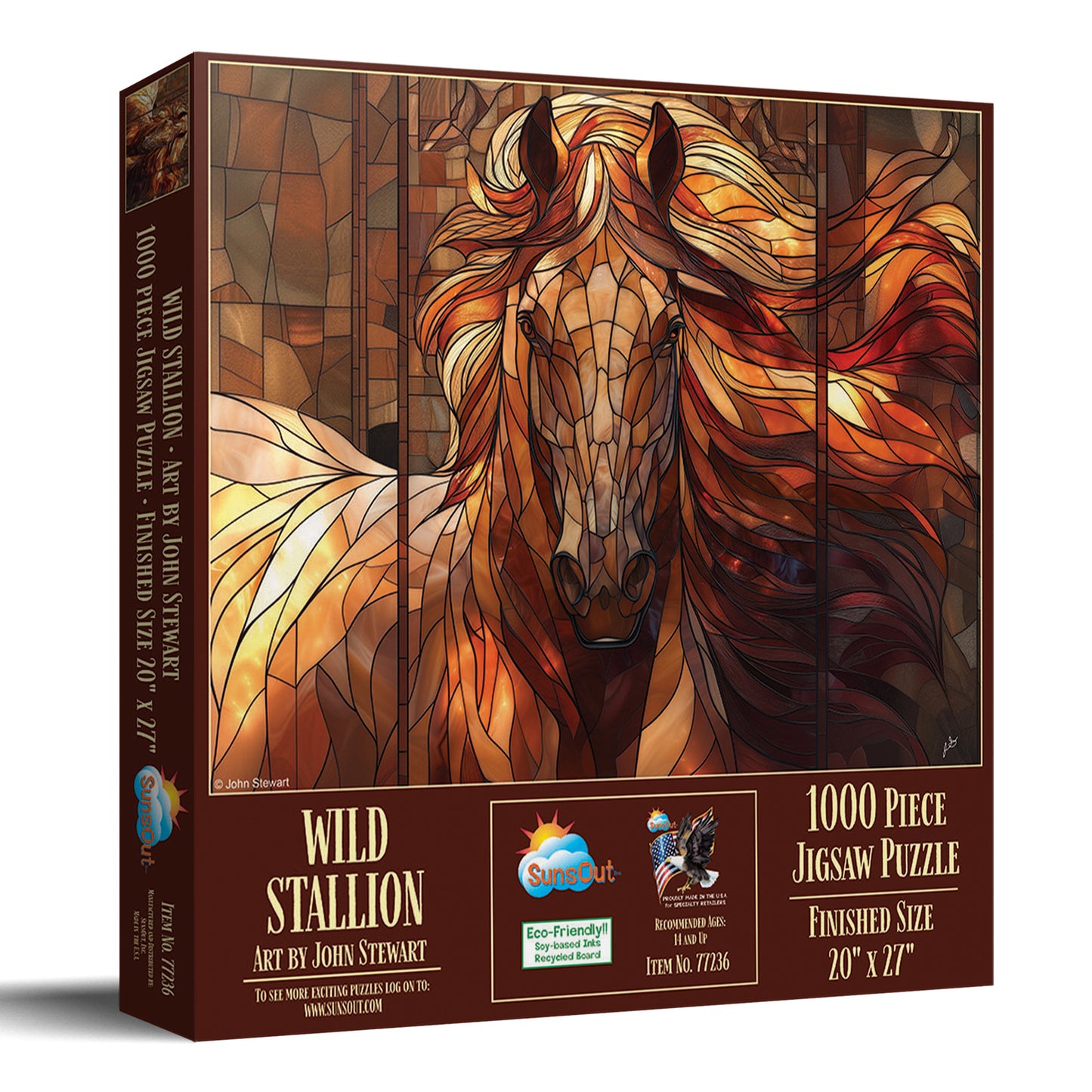Wild Stallion 1000 pc  Jigsaw Puzzle 77236