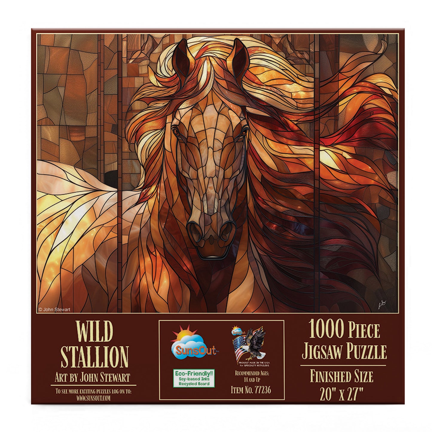 Wild Stallion 1000 pc  Jigsaw Puzzle 77236