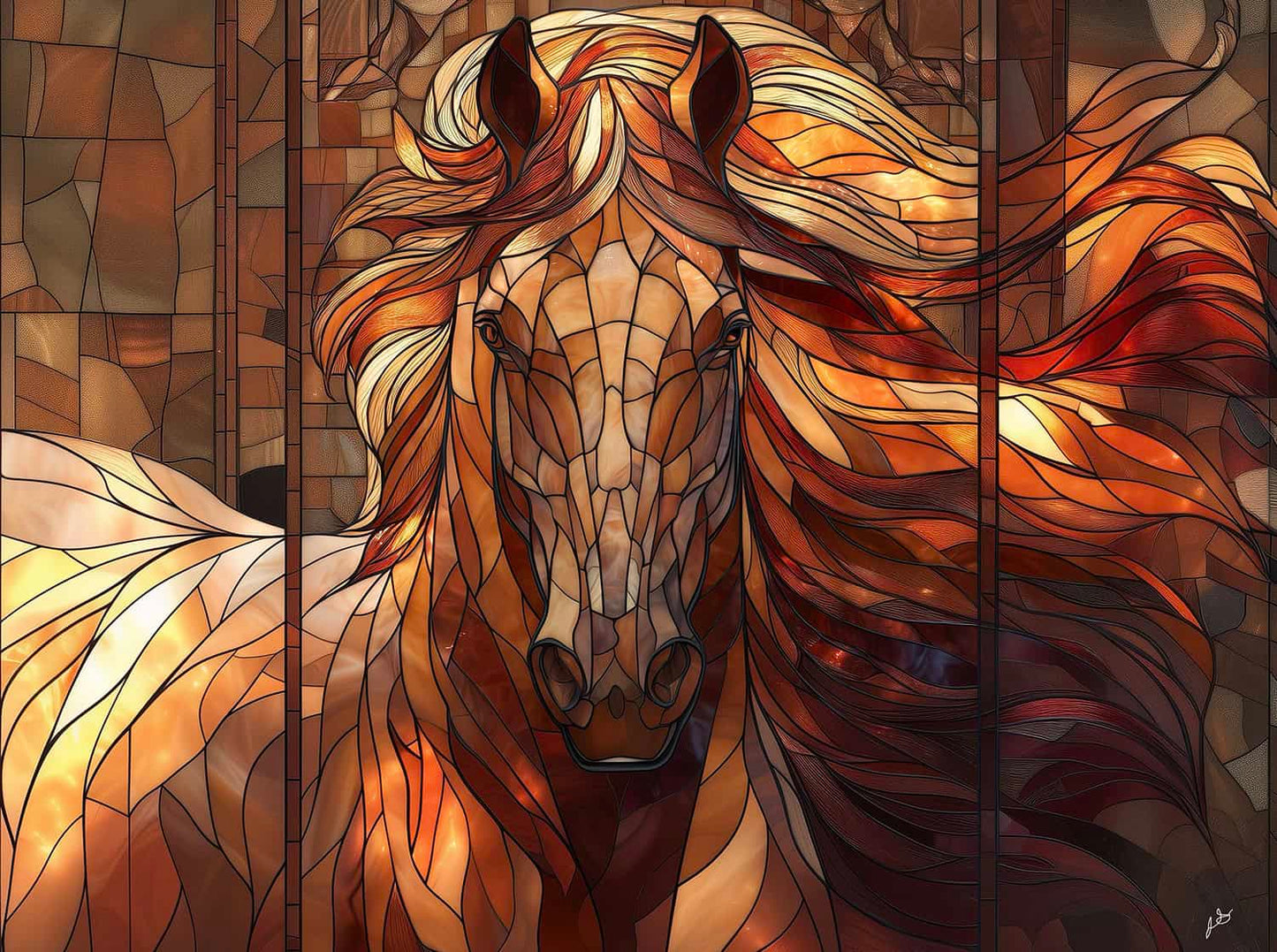 Wild Stallion 1000 pc  Jigsaw Puzzle 77236