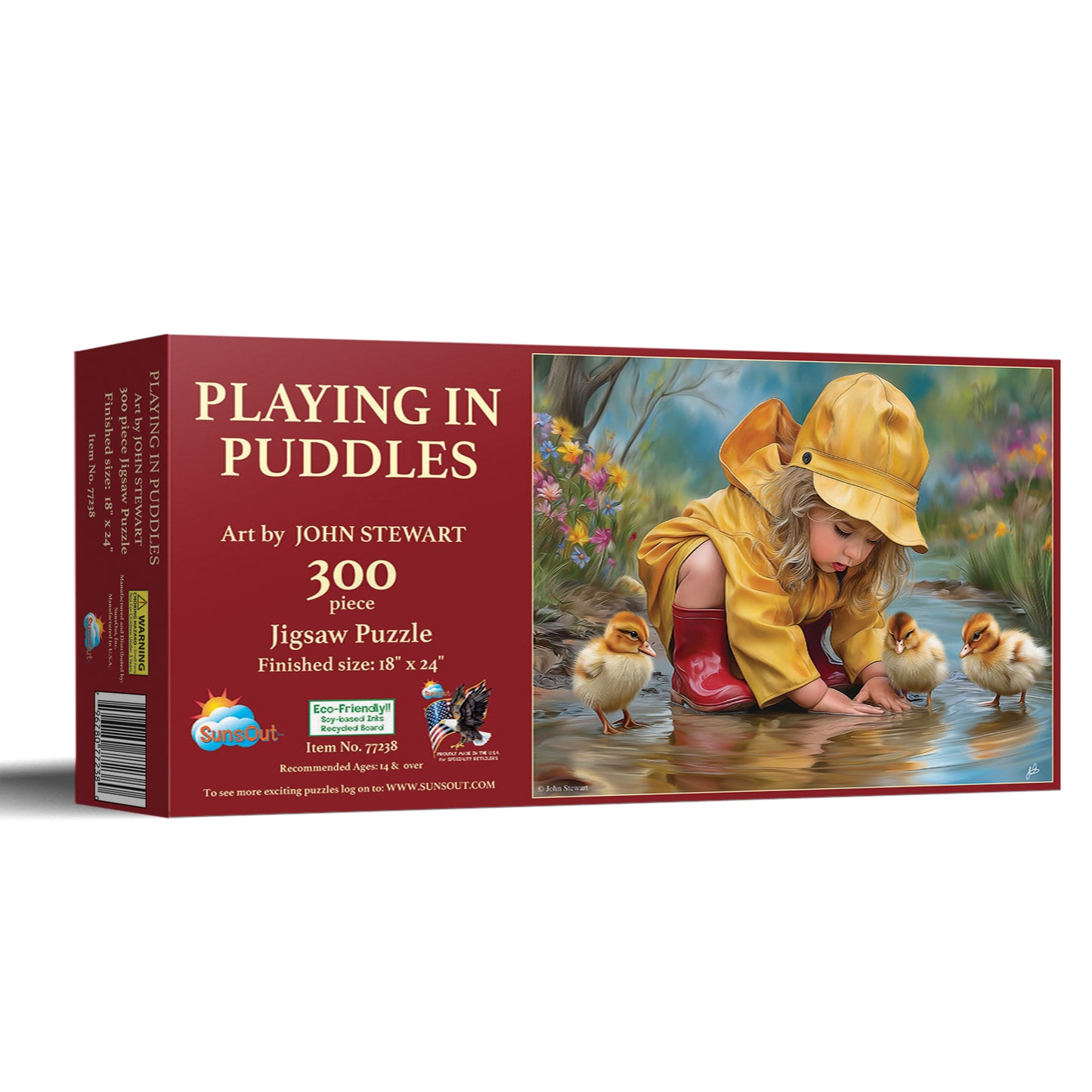 Playing in puddles 300 pc  Jigsaw Puzzle 77238