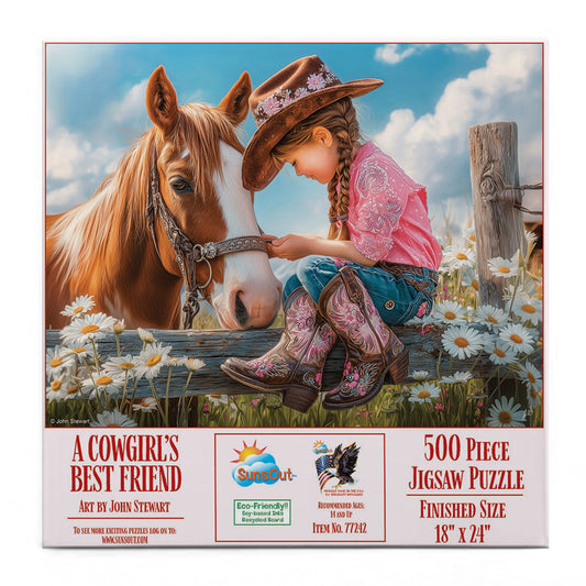 A Cowgirls Best Friend 500 pc  Jigsaw Puzzle 77242