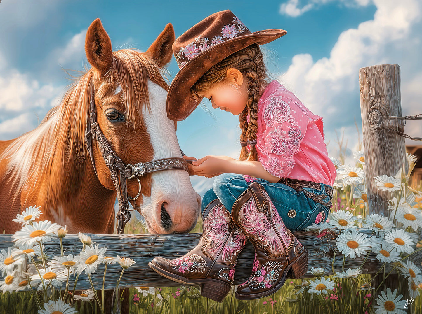 A Cowgirls Best Friend 500 pc  Jigsaw Puzzle 77242