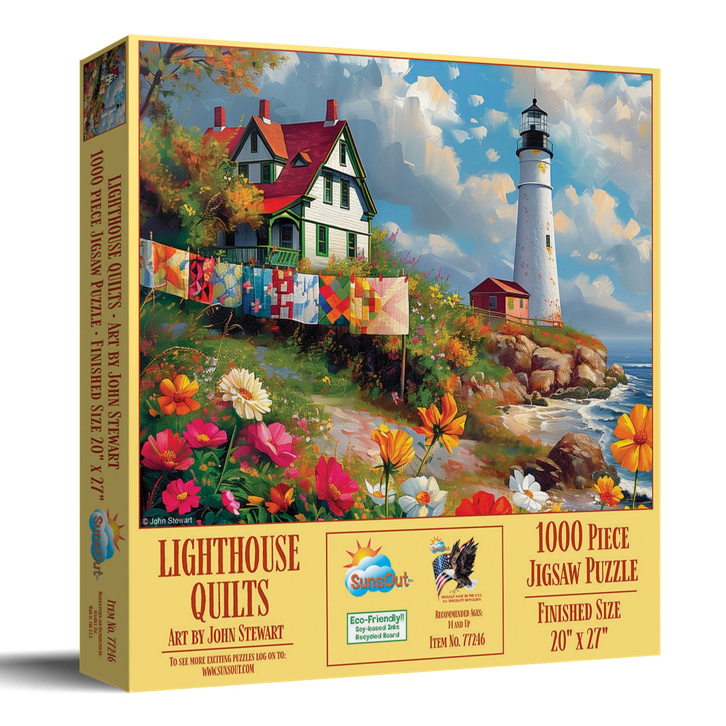 Lighthouse Quilts 1000 pc  Jigsaw Puzzle 77246
