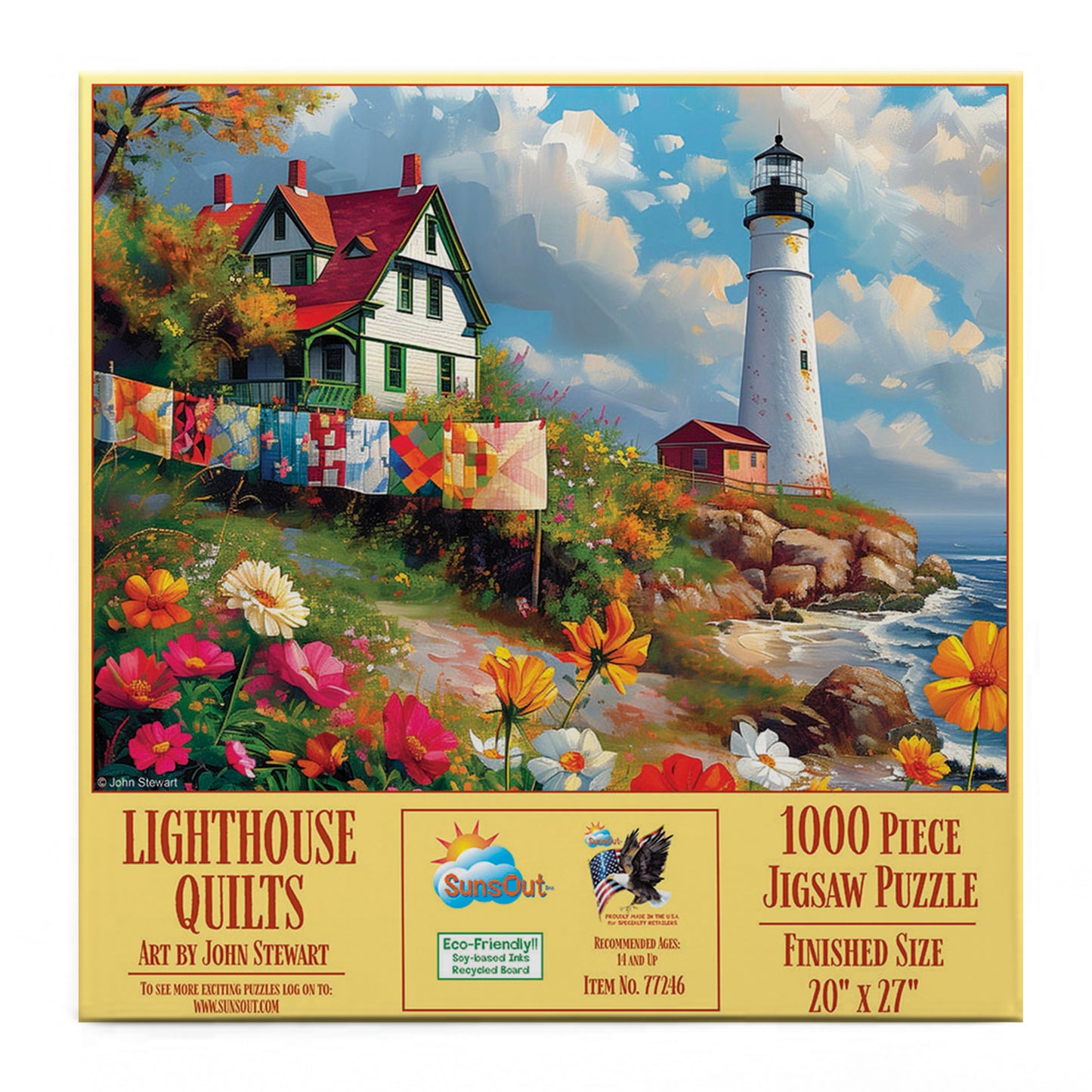 Lighthouse Quilts 1000 pc  Jigsaw Puzzle 77246