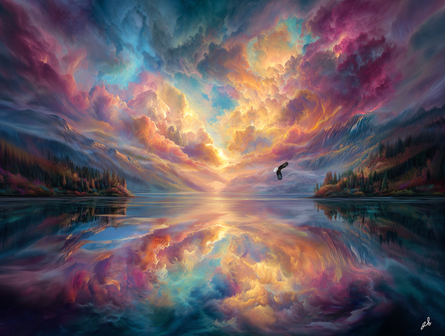 Reflective Beauty 500 pc  Jigsaw Puzzle 77253