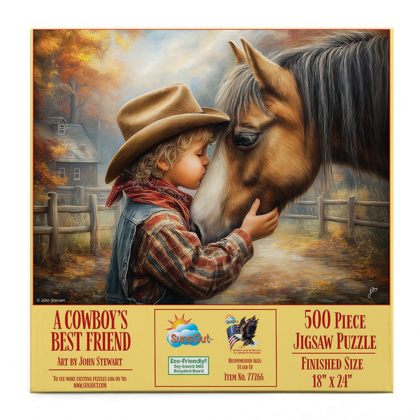 A Cowboys Best Friend 500 pc  Jigsaw Puzzle 77266