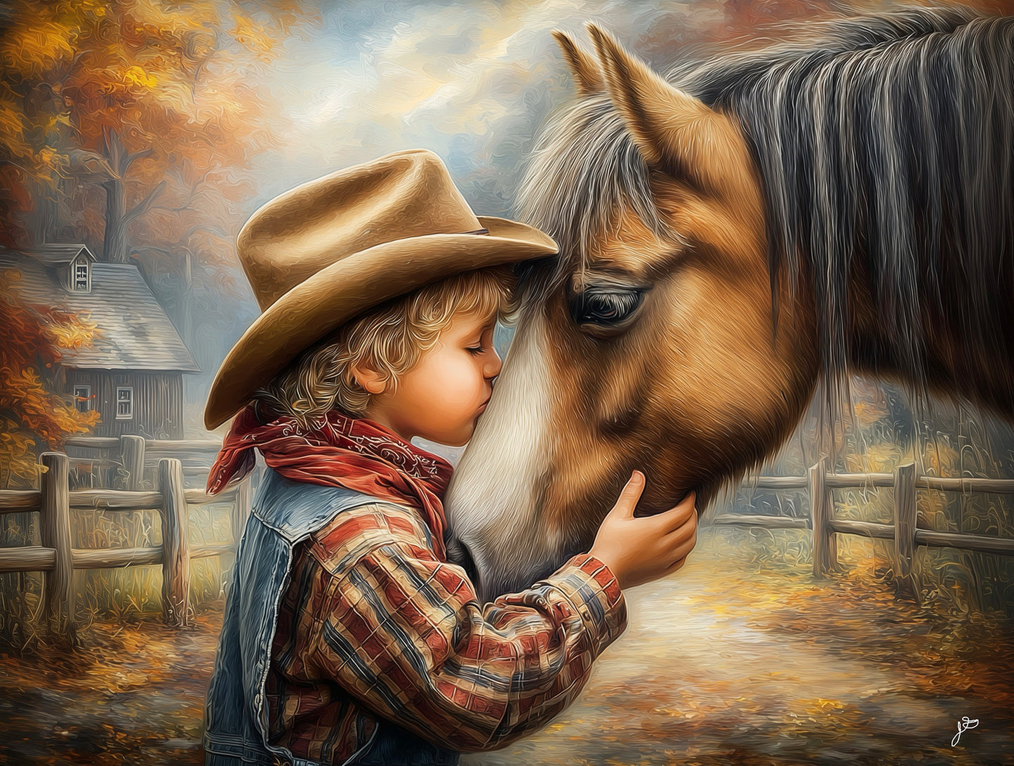 A Cowboys Best Friend 500 pc  Jigsaw Puzzle 77266