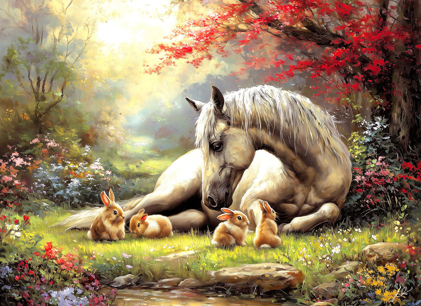 Summer Friends 500 pc Large Pieces Jigsaw Puzzle 77270