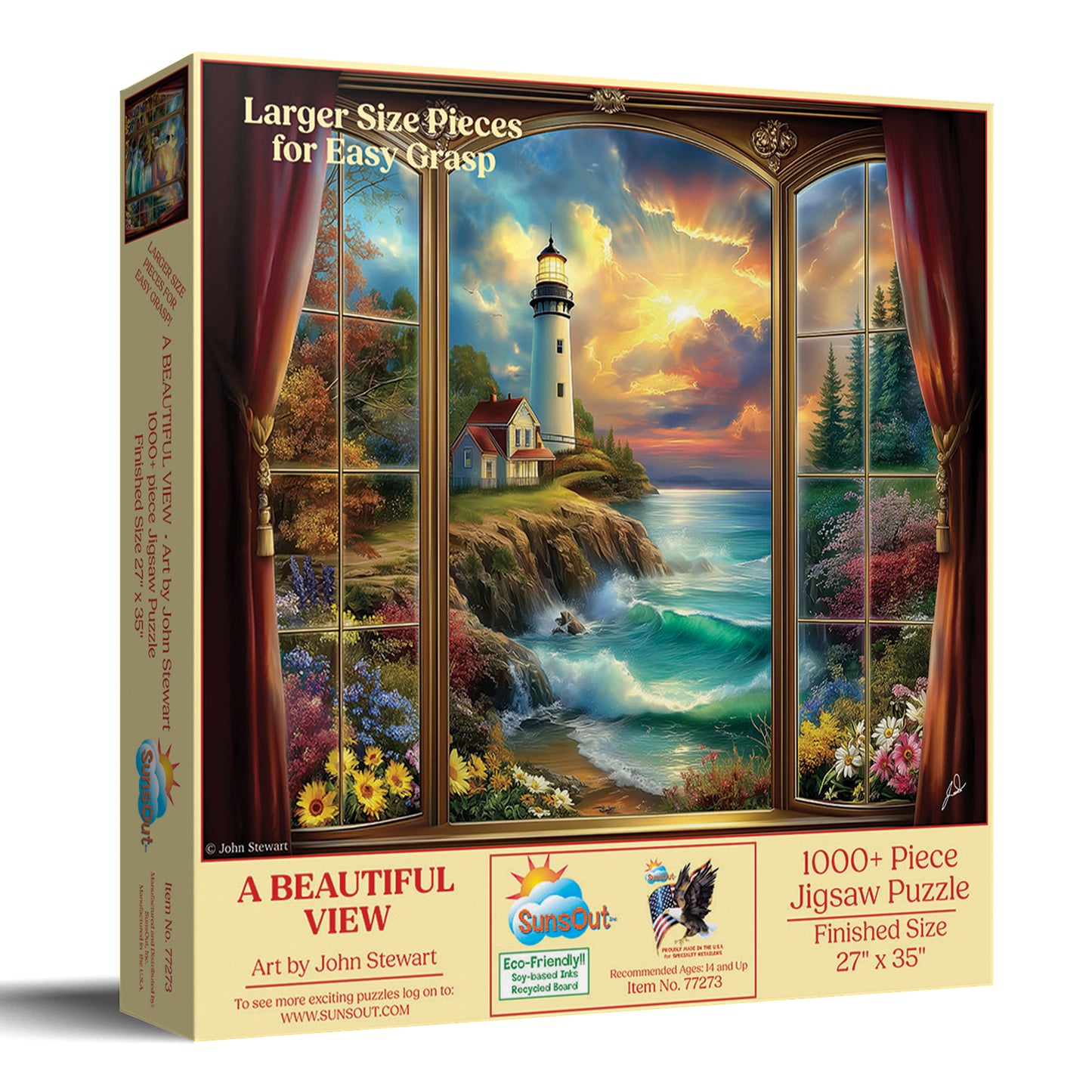 A Beautiful View 1000 pc Large Pieces Jigsaw Puzzle 77273