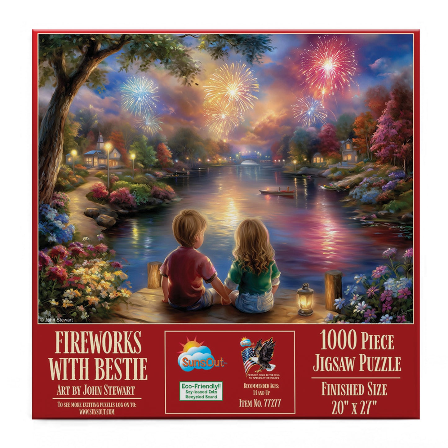 Fireworks with Bestie 1000 pc  Jigsaw Puzzle 77277