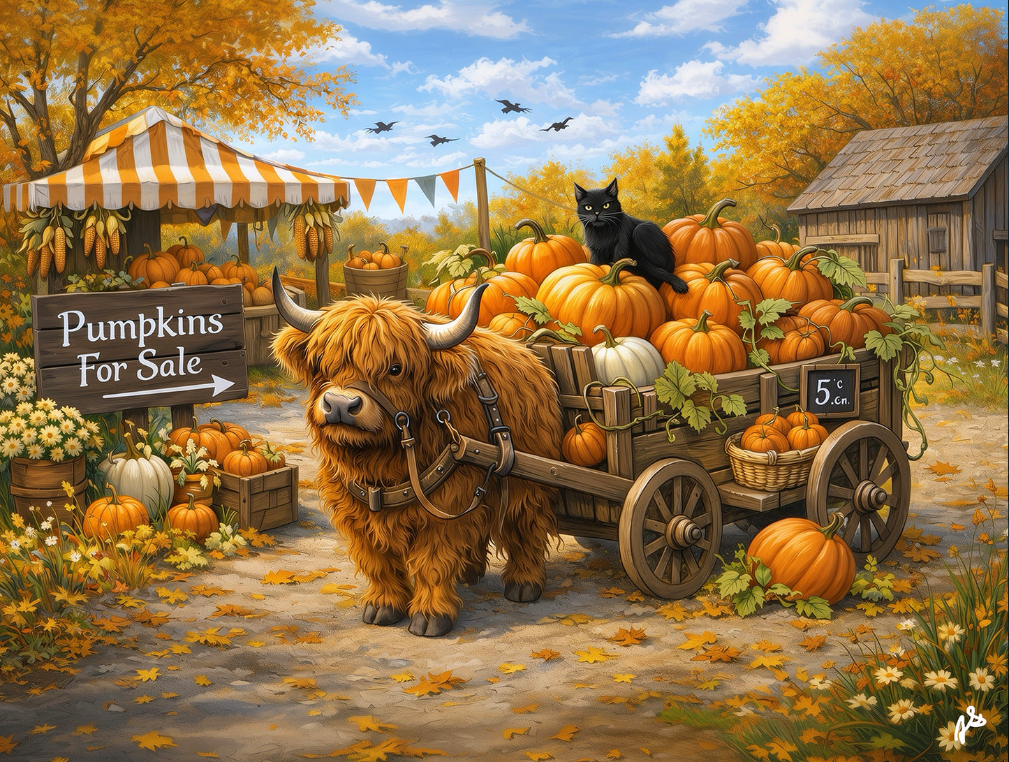 Delivering Pumpkins 300 pc  Jigsaw Puzzle 77290