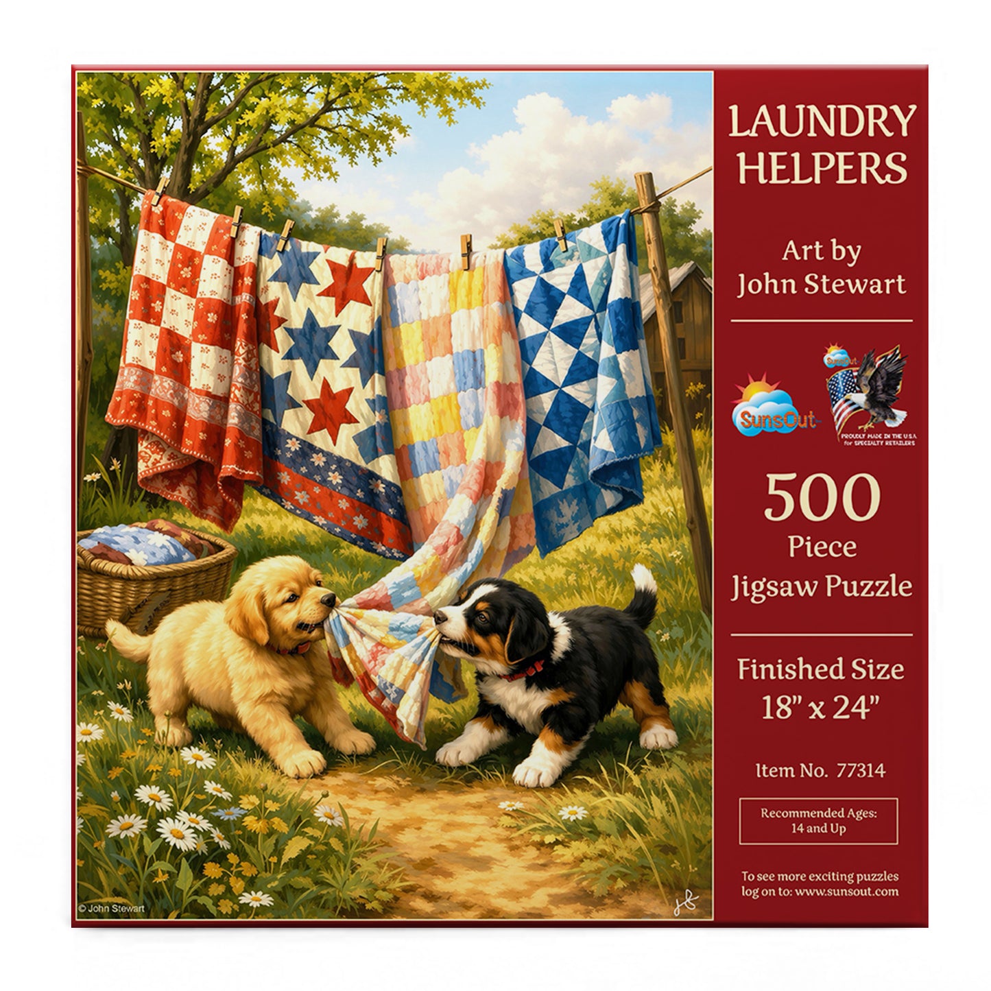 Laundry Helpers 500 pc  Jigsaw Puzzle 77314