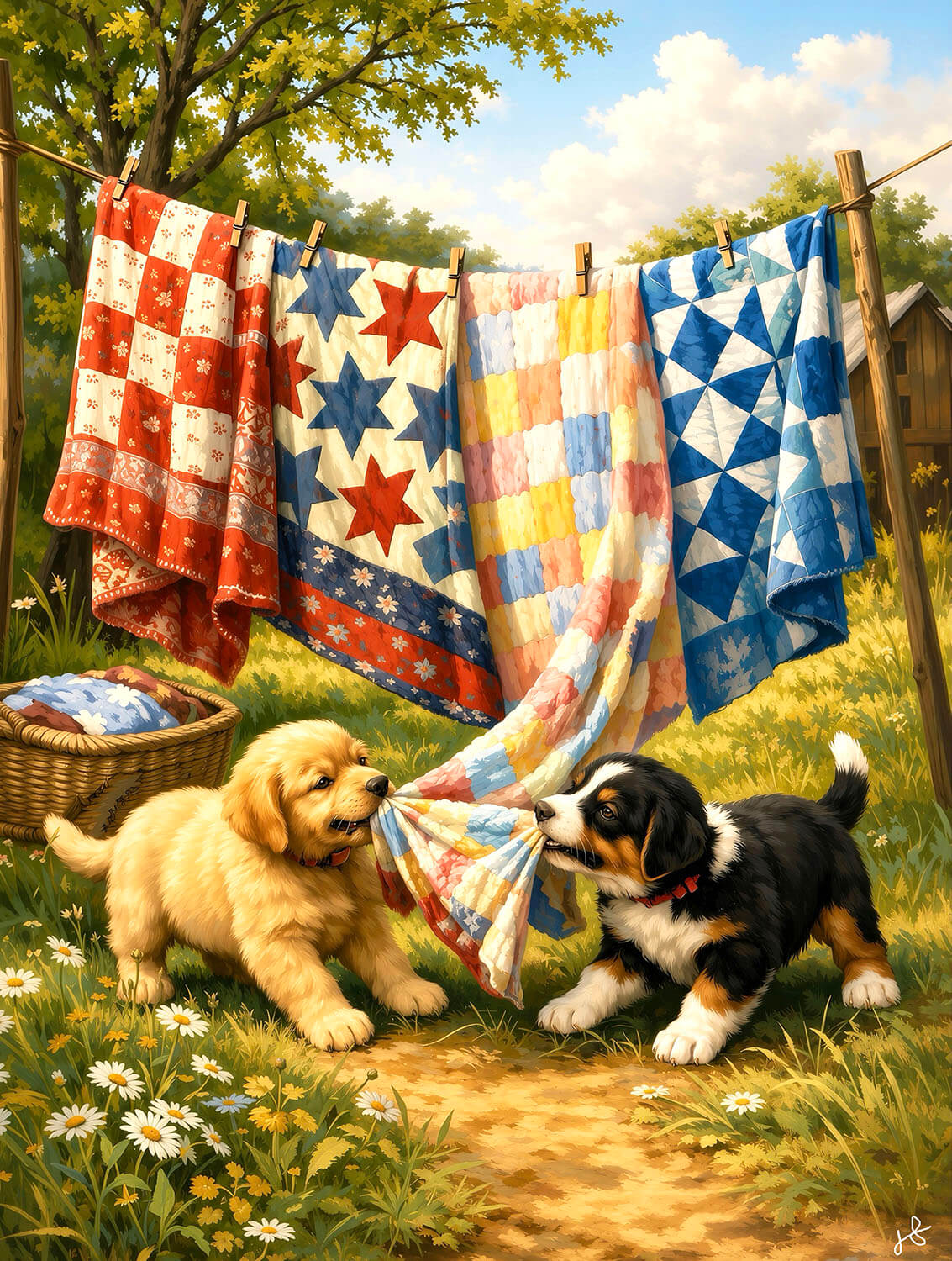 Laundry Helpers 500 pc  Jigsaw Puzzle 77314