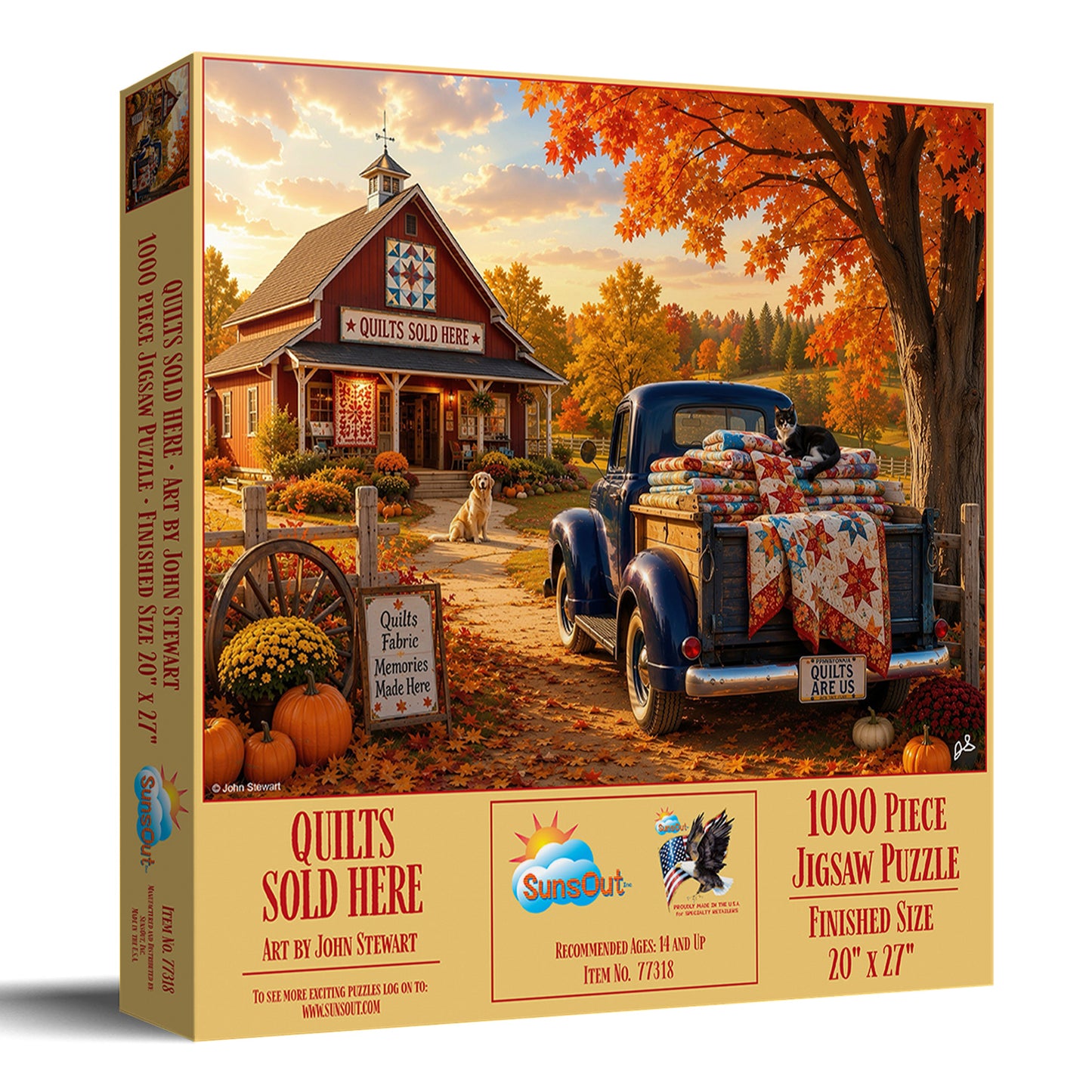 Quilts Sold Here 1000 pc  Jigsaw Puzzle 77318