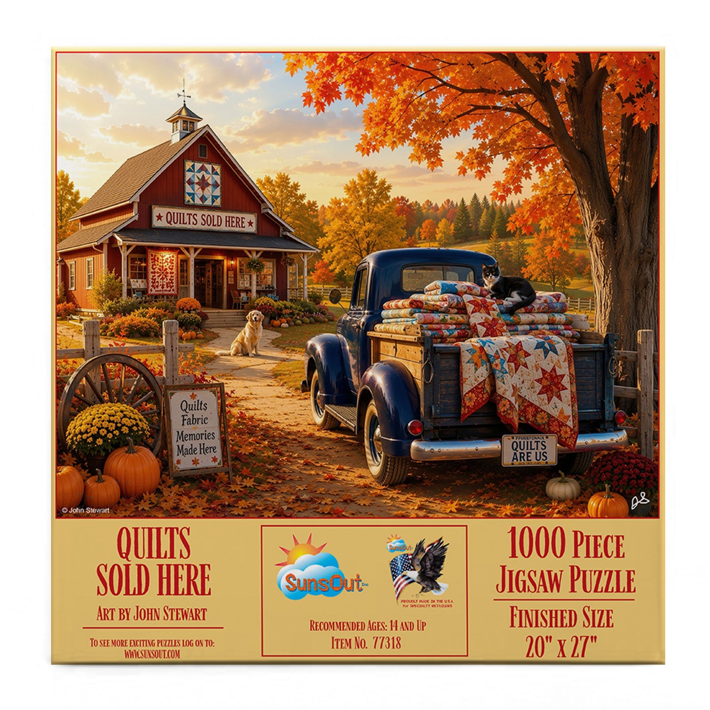 Quilts Sold Here 1000 pc  Jigsaw Puzzle 77318