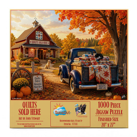 Quilts Sold Here 1000 pc  Jigsaw Puzzle 77318