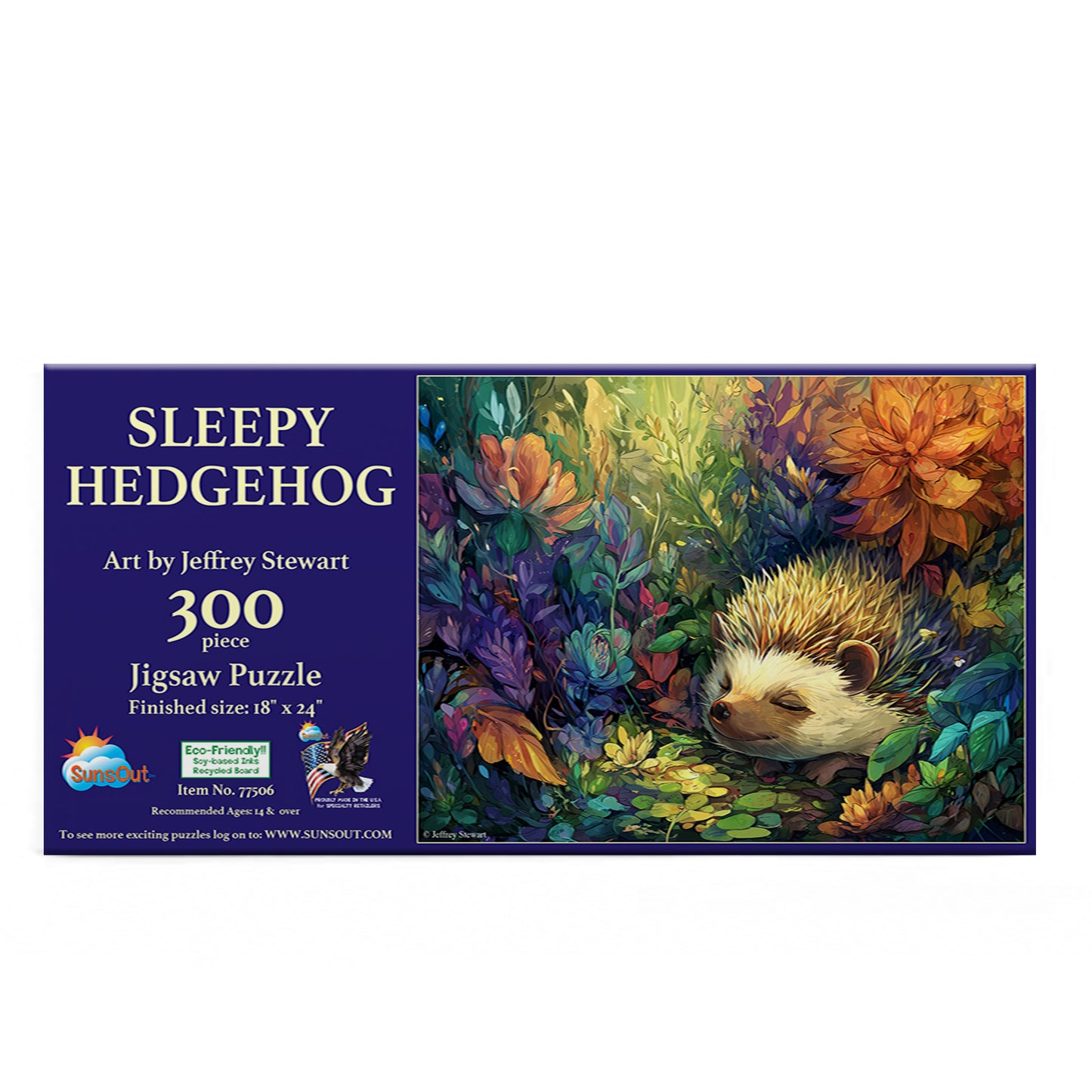 Sleepy Hedgehog 300 pc  Jigsaw Puzzle 77506