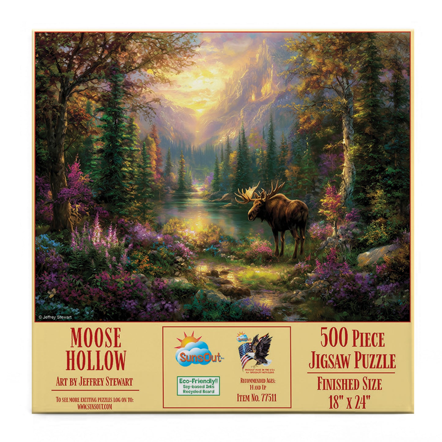 Moose Hollow 500 pc  Jigsaw Puzzle 77511