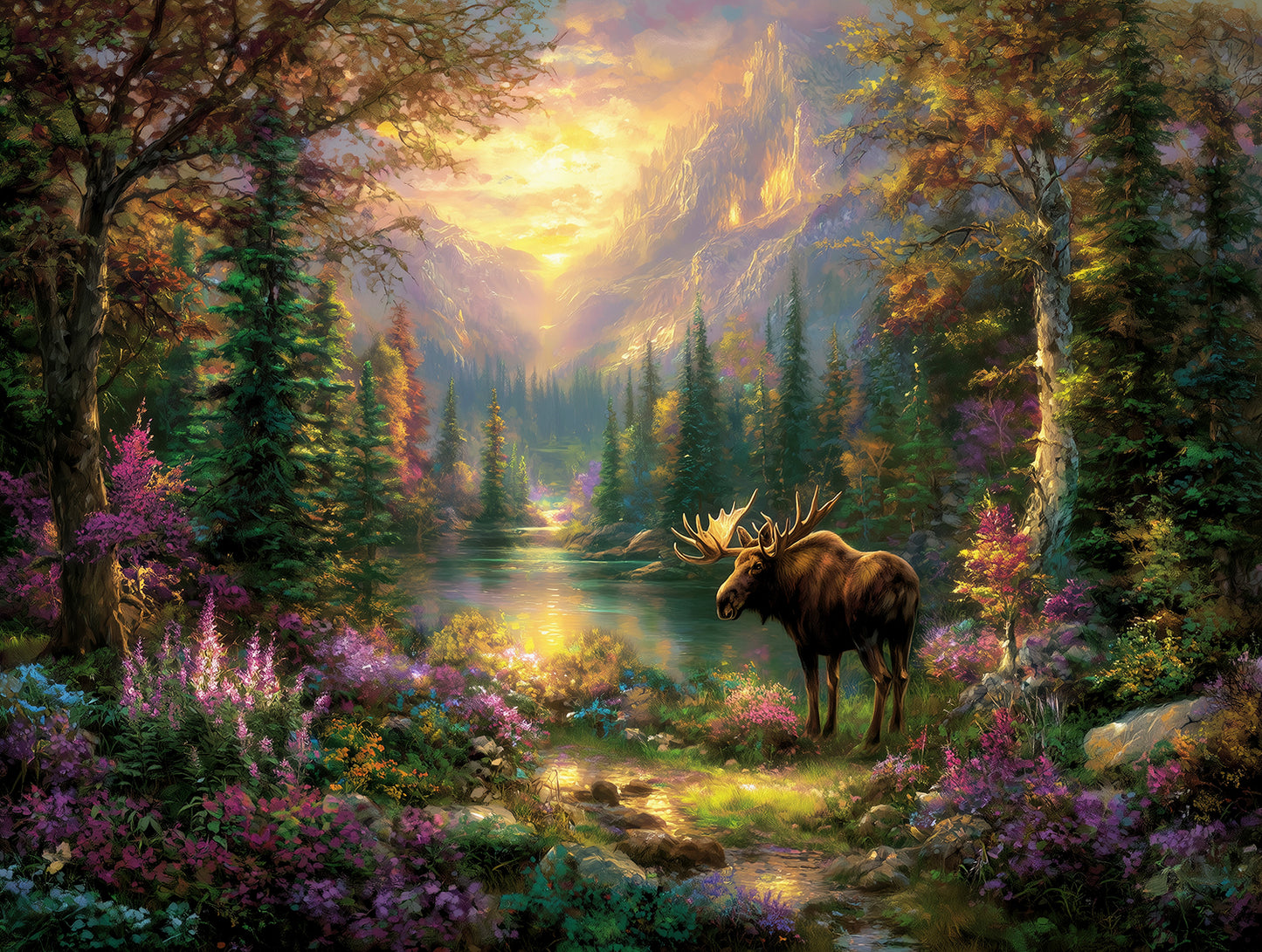 Moose Hollow 500 pc  Jigsaw Puzzle 77511