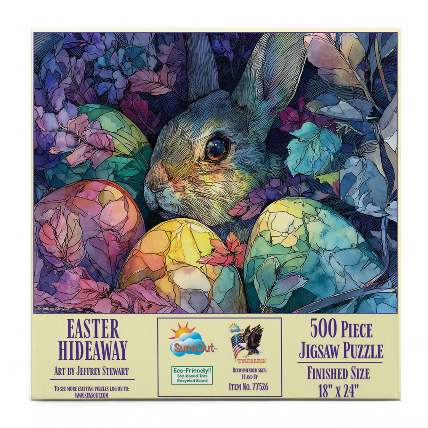 Easter Hideaway 500 pc  Jigsaw Puzzle 77526