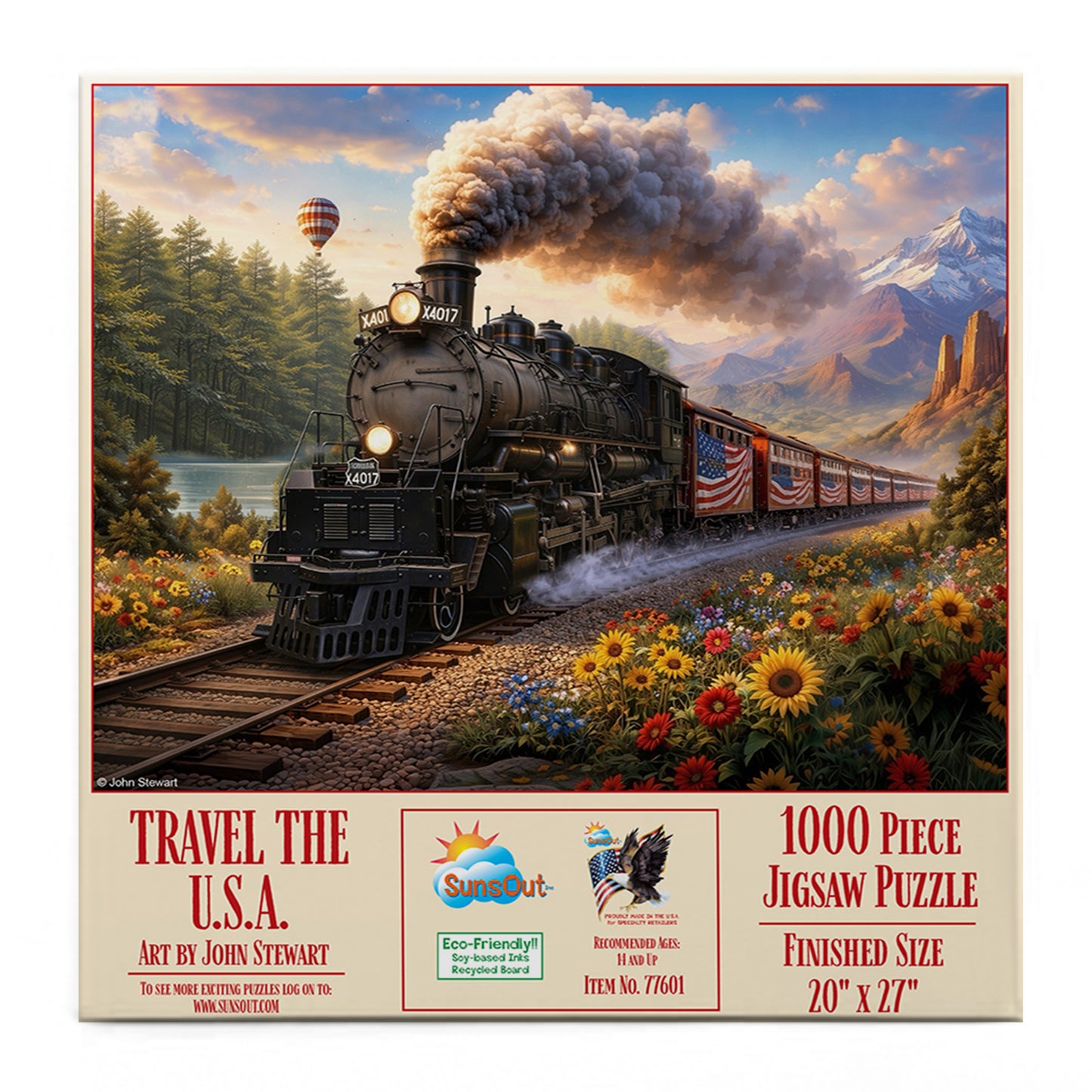 Travel the U.S.A. 1000 pc  Jigsaw Puzzle 77601