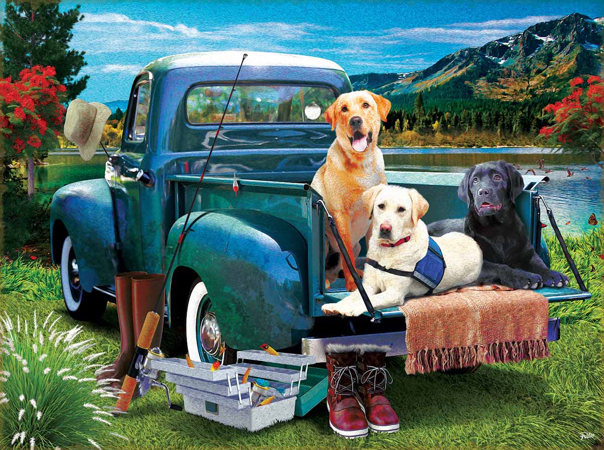Fisherman's Helpers 500 pc  Jigsaw Puzzle 42251