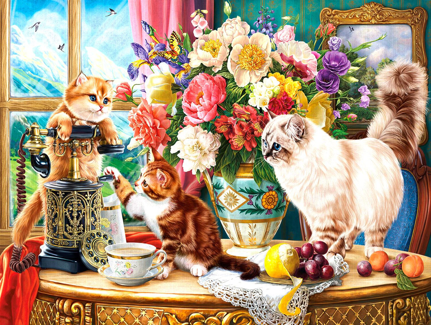 Family Cats 500 pc  Jigsaw Puzzle 42987
