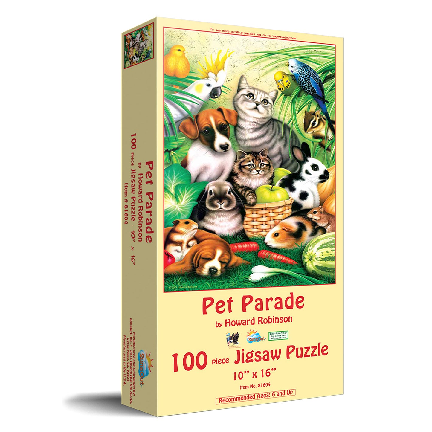 Pet Parade 100 pc  Jigsaw Puzzle 81604