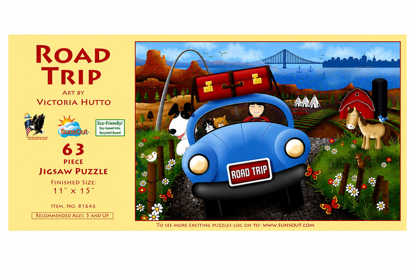 Road Trip 63 pc  Jigsaw Puzzle 81646