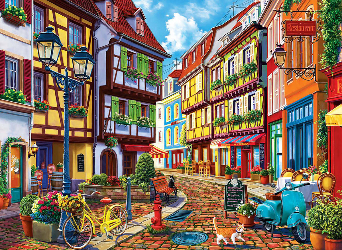 Cobblestone Alley 500 pc  Jigsaw Puzzle 3614