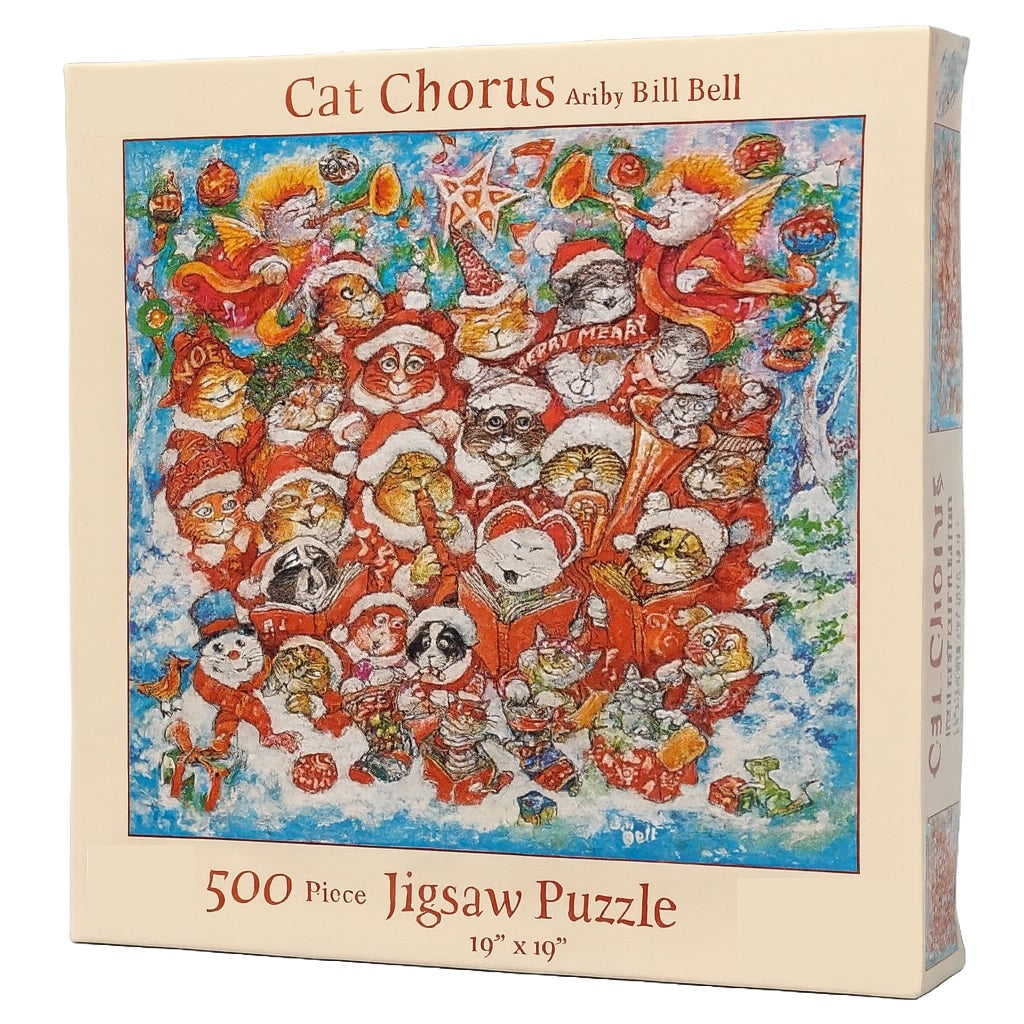 Cat Chorus Christmas 500 pc  Jigsaw Puzzle 21846