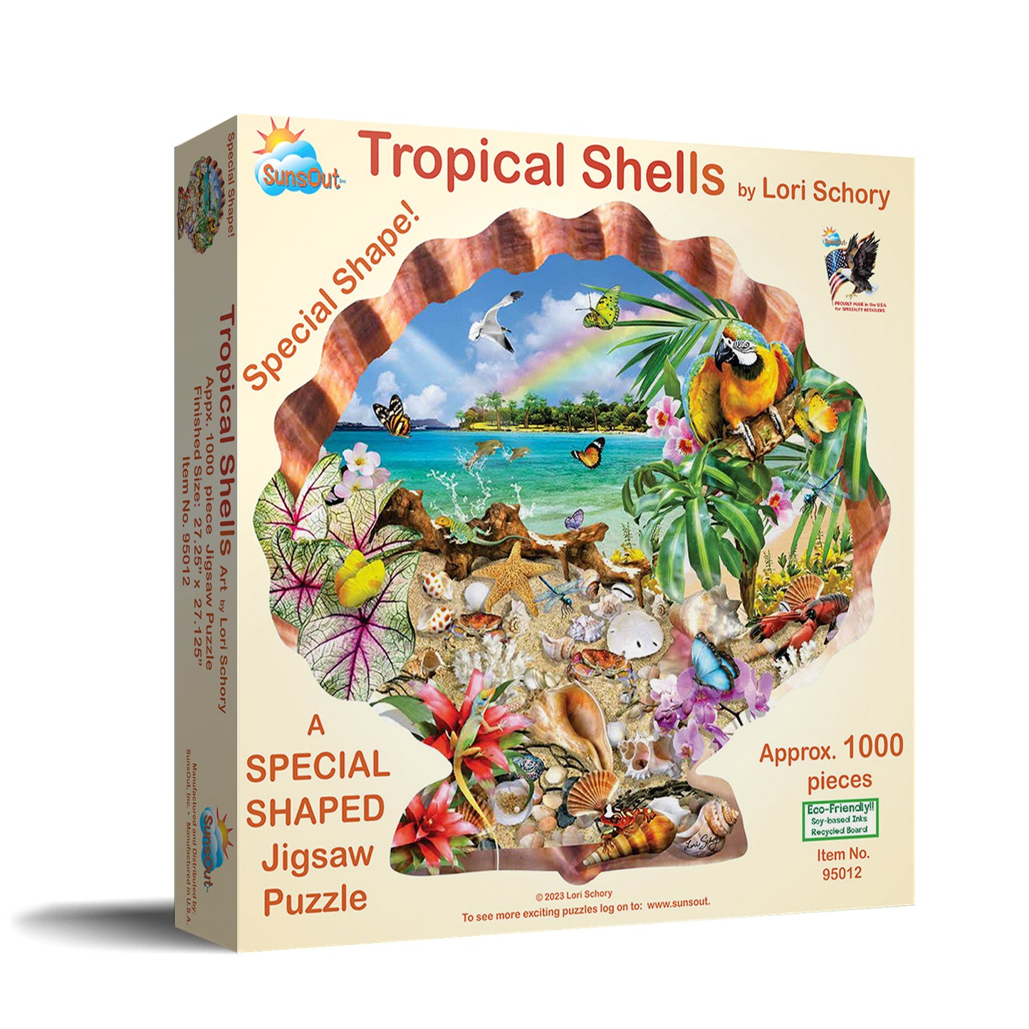 Tropical Shells 800 pc Special Shape Jigsaw Puzzle 95012
