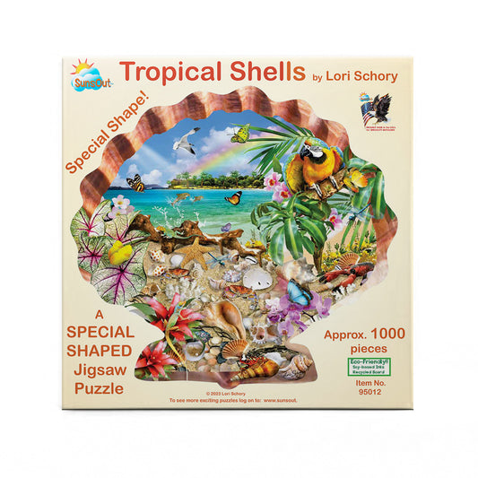 Tropical Shells 800 pc Special Shape Jigsaw Puzzle 95012