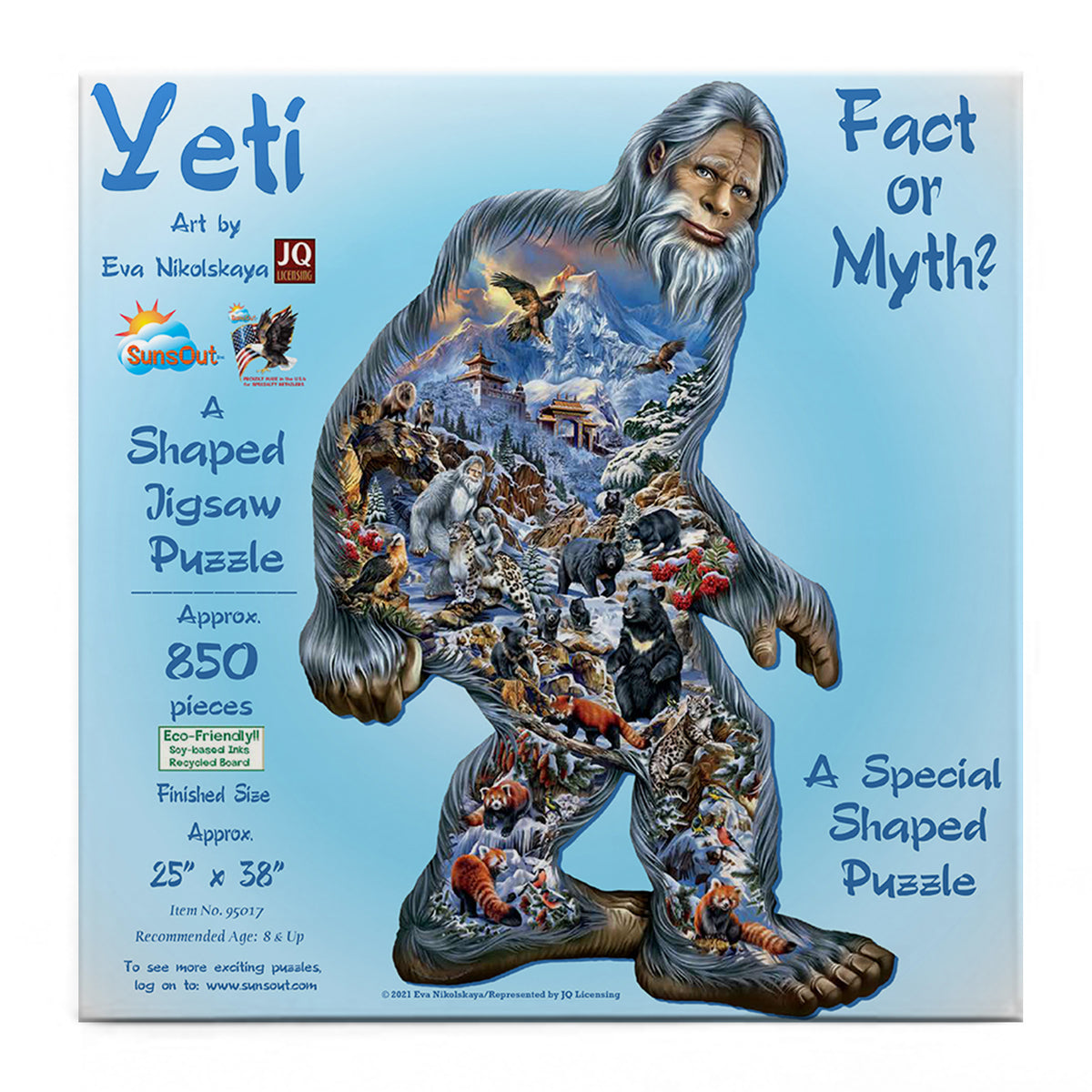Yeti 850 pc Special Shape Jigsaw Puzzle 95017