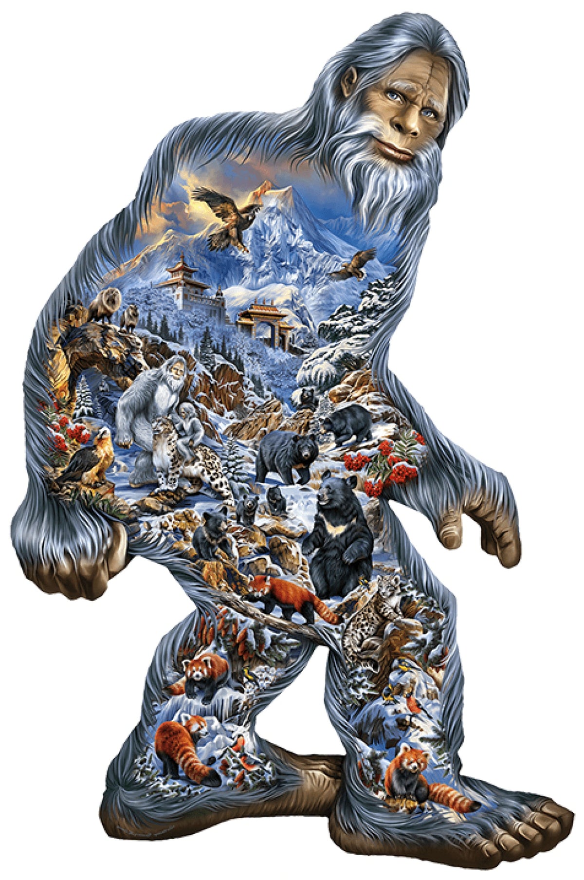 Yeti 850 pc Special Shape Jigsaw Puzzle 95017