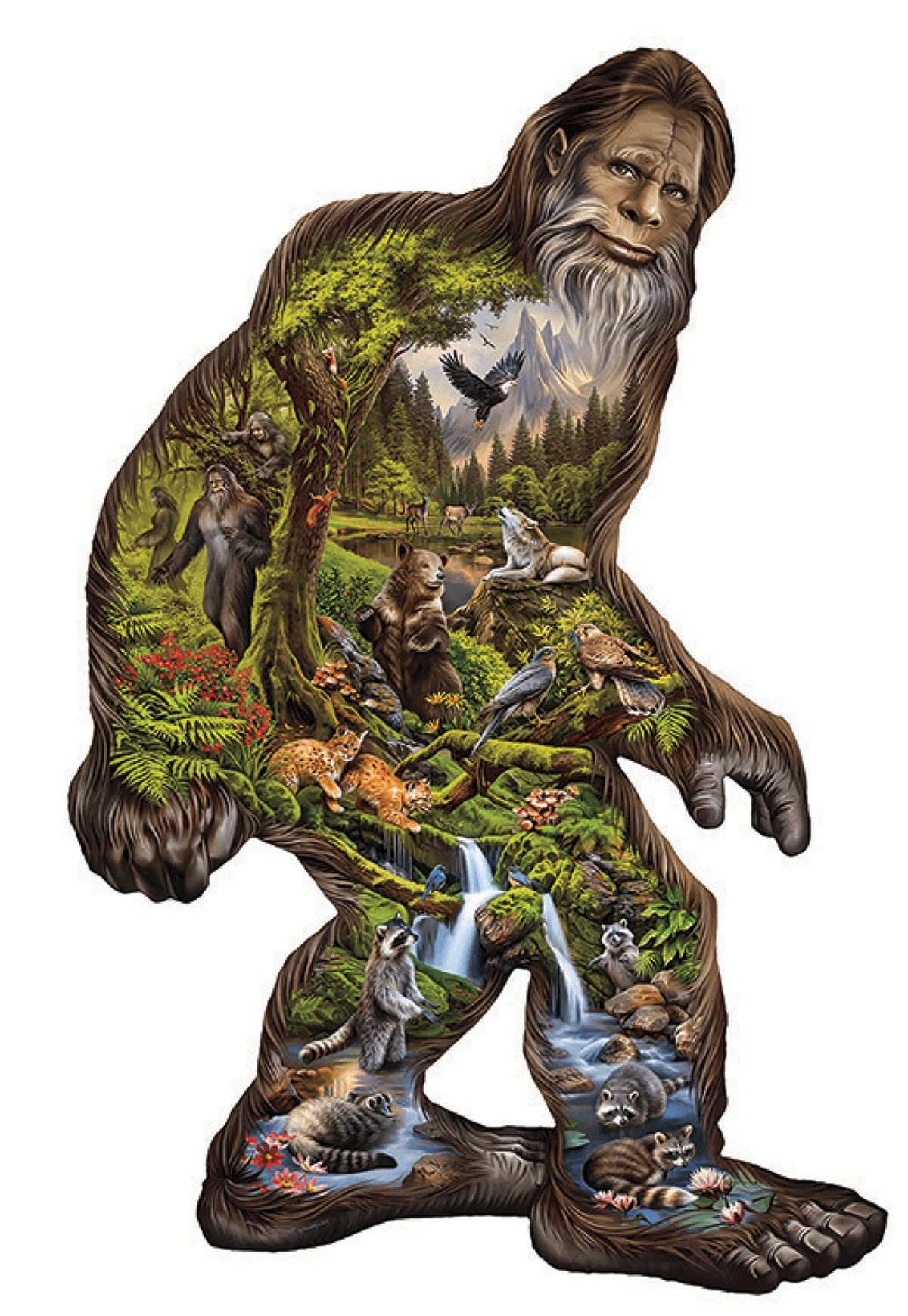 Out of the Forest 850 pc Special Shape Jigsaw Puzzle 95054