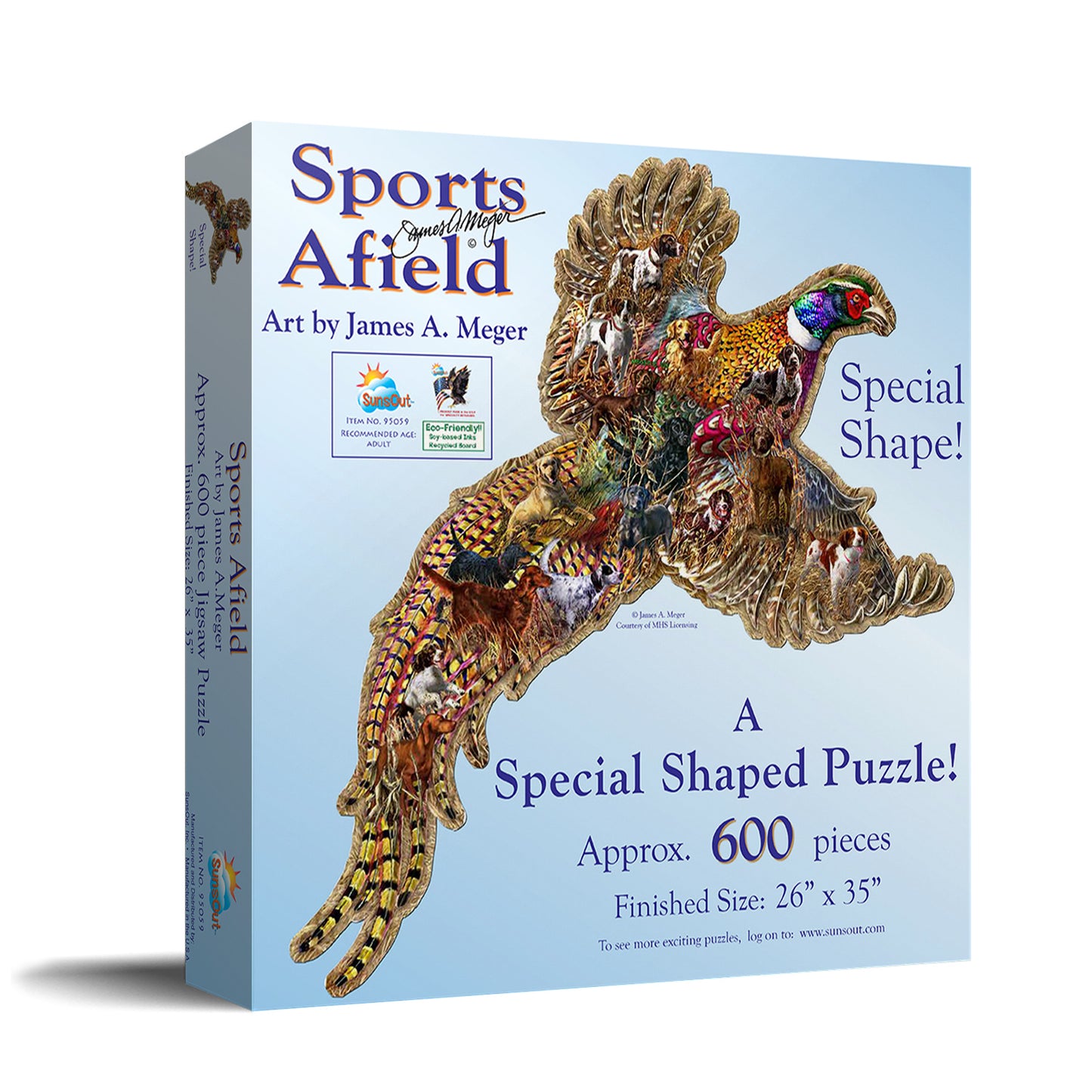 Sports Afield Pheasant Days 685 pc Special Shape Jigsaw Puzzle 95059