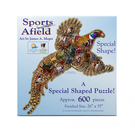 Sports Afield Pheasant Days 685 pc Special Shape Jigsaw Puzzle 95059