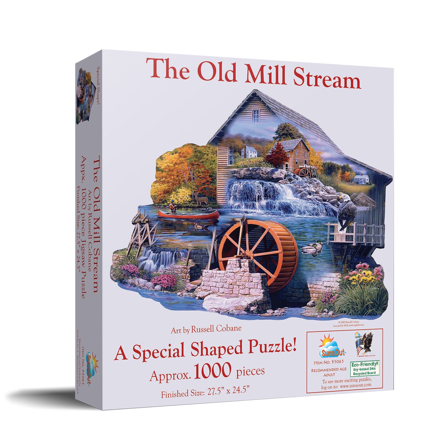 The Old Mill Stream 1000 pc Special Shape Jigsaw Puzzle 95065