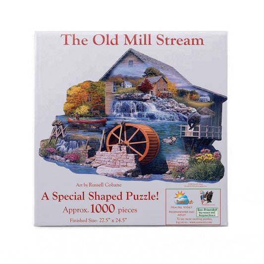 The Old Mill Stream 1000 pc Special Shape Jigsaw Puzzle 95065