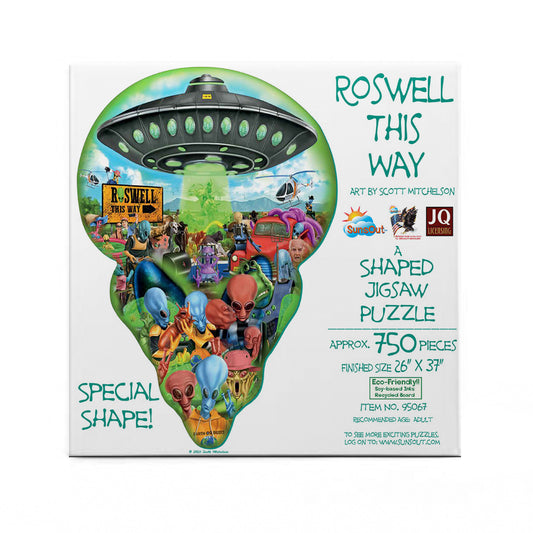 Roswell This Way 750 pc Special Shape Jigsaw Puzzle 95067