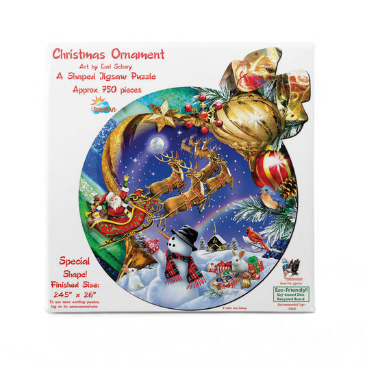 Christmas Ornament 750 pc Special Shape Jigsaw Puzzle 95070