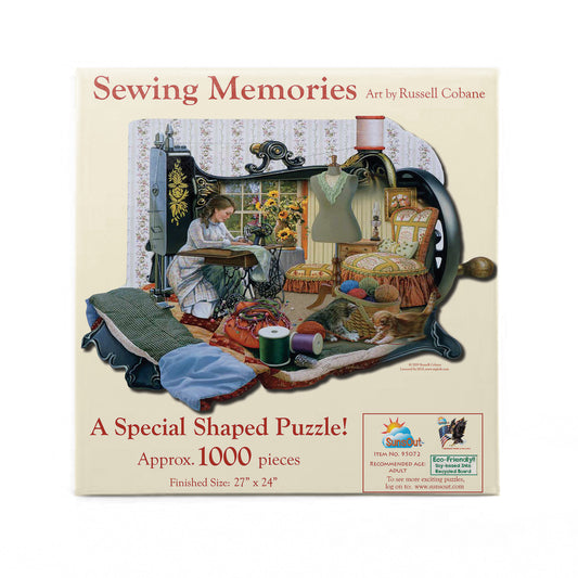 Sewing Memories 1000 pc Special Shape Jigsaw Puzzle 95072