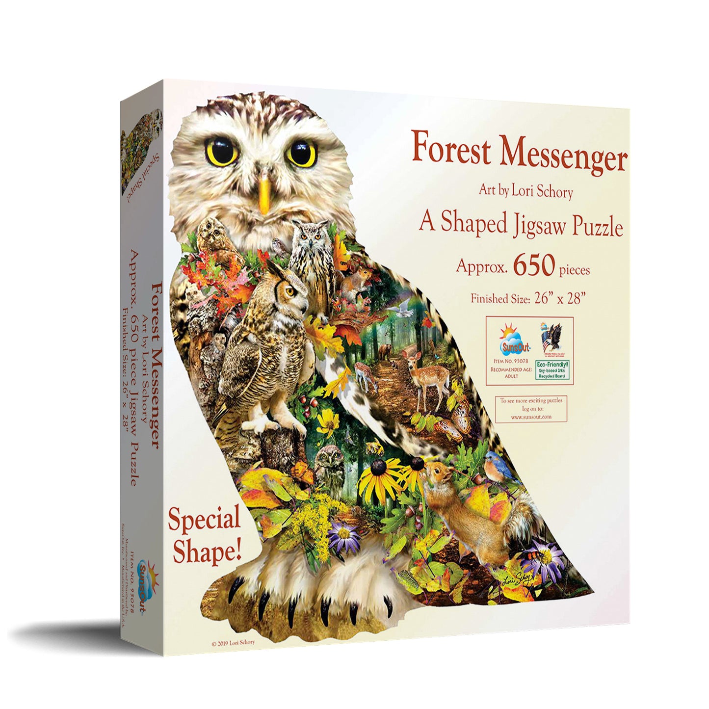 Forest Messenger 650 pc Special Shape Jigsaw Puzzle 95078