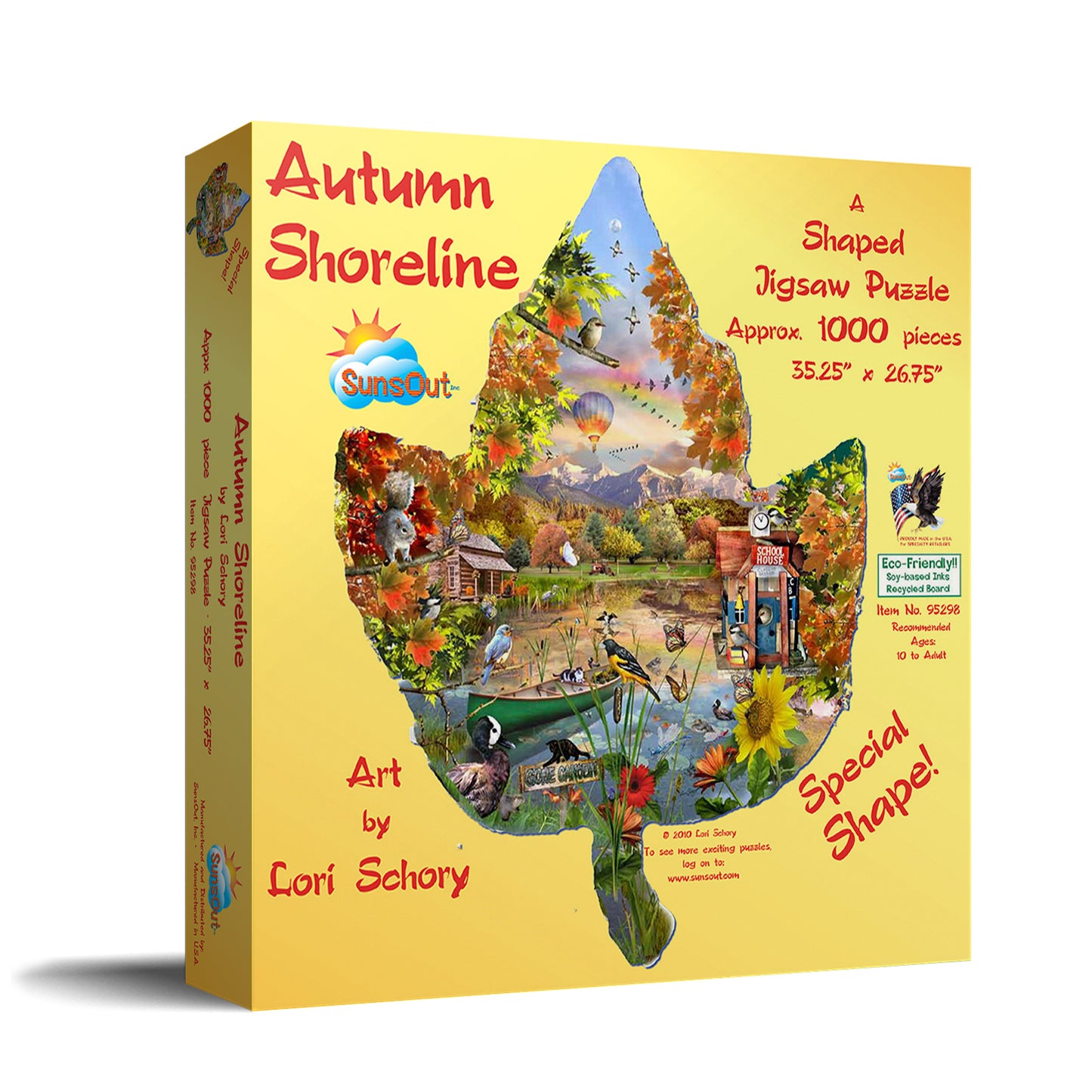 Autumn Shoreline 1000 pc Special Shape Jigsaw Puzzle 95298