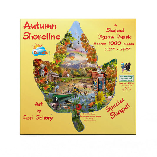 Autumn Shoreline 1000 pc Special Shape Jigsaw Puzzle 95298