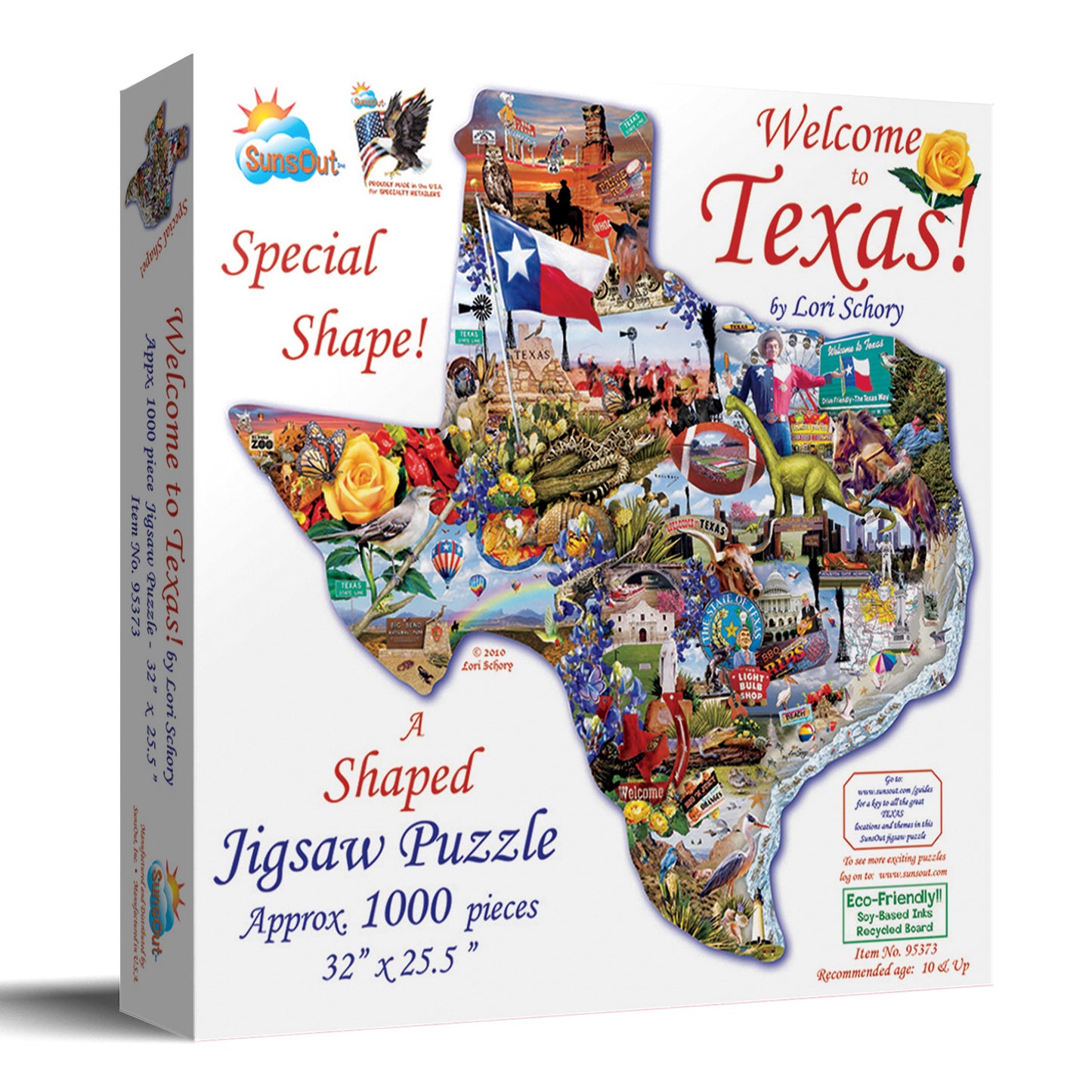 Welcome to Texas 1000 pc Special Shape Jigsaw Puzzle 95373