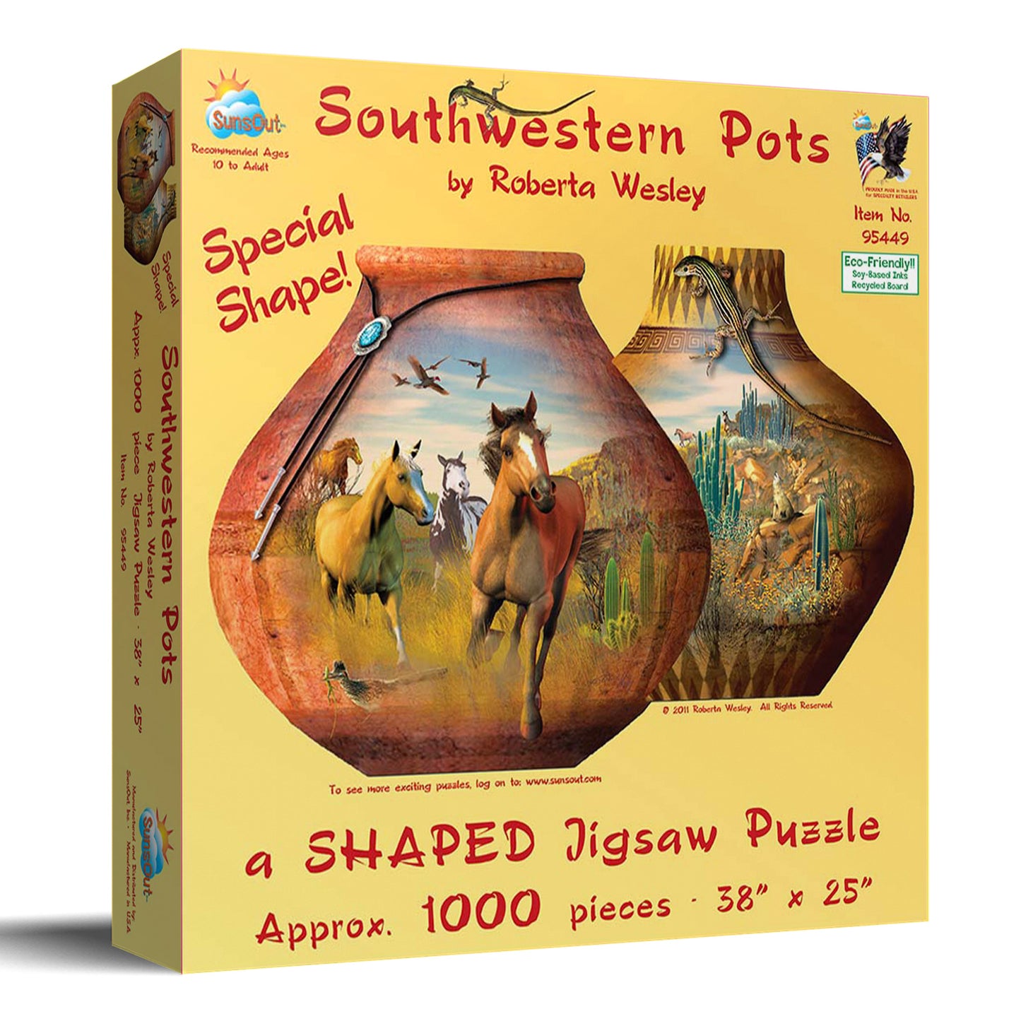 Southwestern Pots 1000 pc Special Shape Jigsaw Puzzle 95449